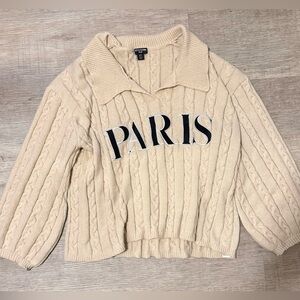 PrettyLittleThing Plus Paris Cable Knit Sweater | US 16